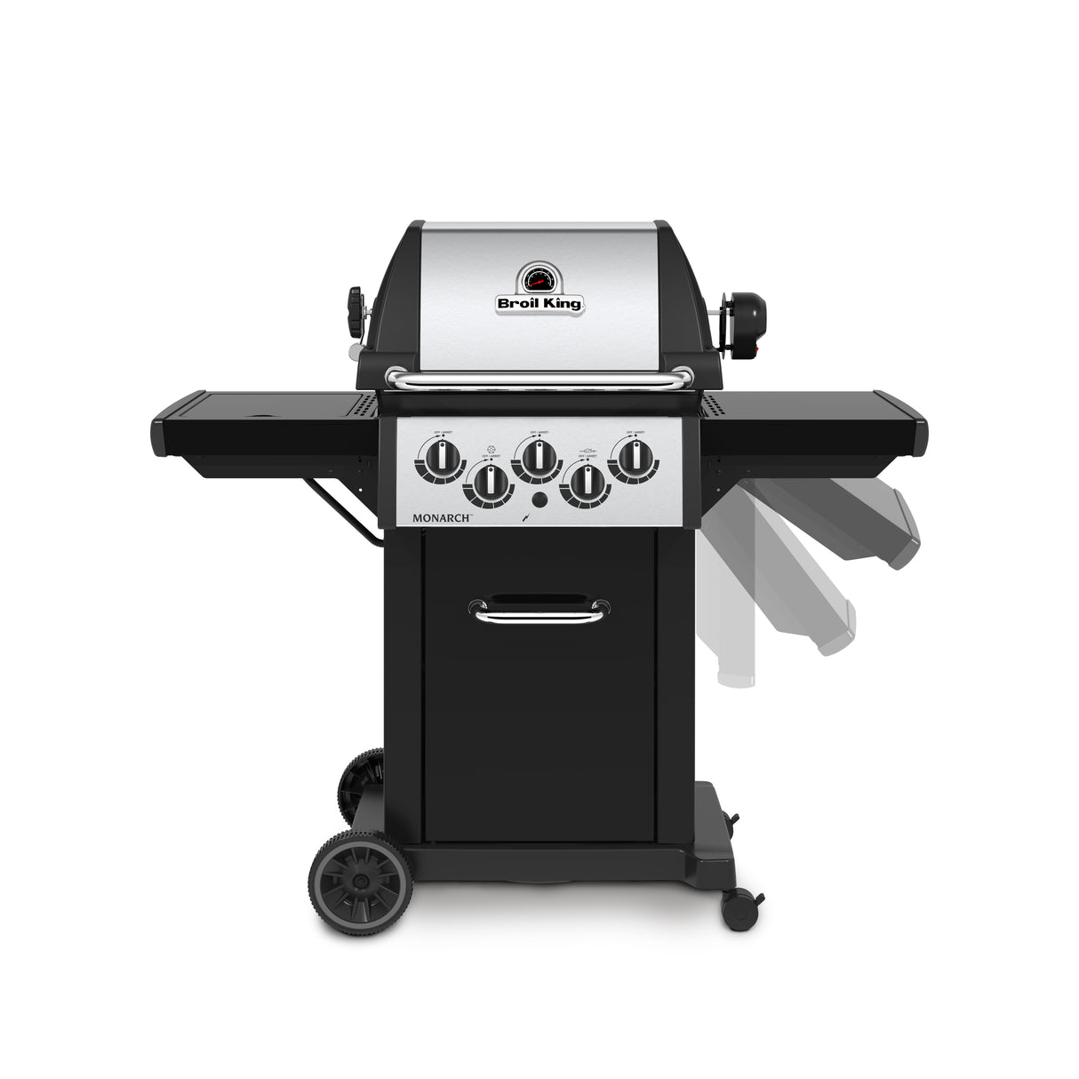 Broil King Monarch 390 3-Burner Freestanding Gas Grill with Side & Rotisserie Burners - BK834287