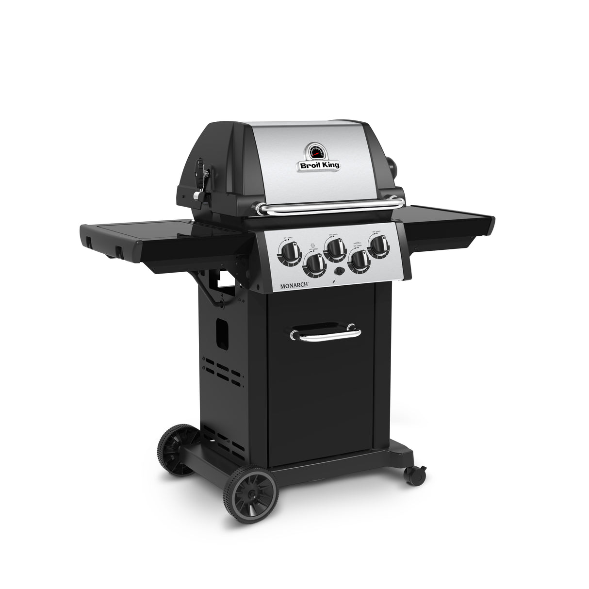 Broil King Monarch 390 3-Burner Freestanding Gas Grill with Side & Rotisserie Burners - BK834287