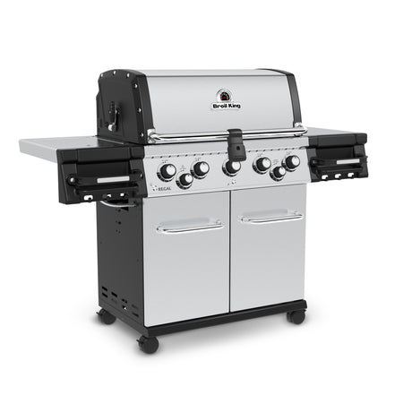 Broil King Regal S 590 Pro 5-Burner Gas Grill - Stainless Steel, Side Burner & Rotisserie - BK958347