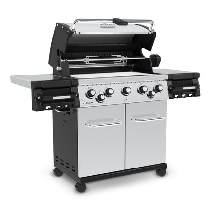 Broil King Regal S 590 Pro 5-Burner Gas Grill - Stainless Steel, Side Burner & Rotisserie - BK958347