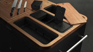 Mobile Preparation Kitchen - Black - HBPKB - Everdure By Heston HBPKB