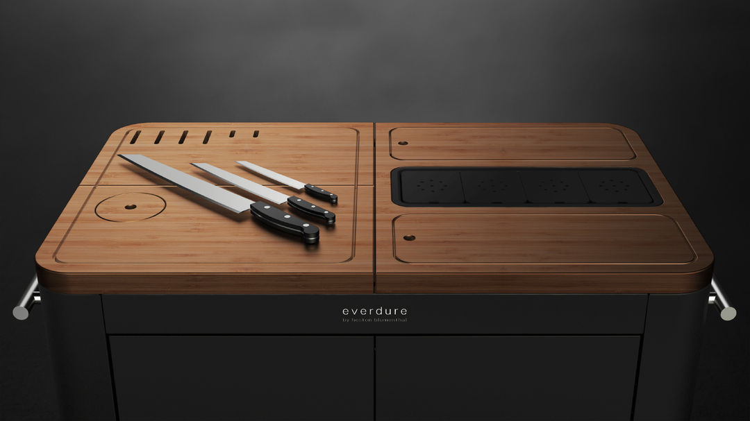 Mobile Preparation Kitchen - Black - HBPKB - Everdure By Heston HBPKB