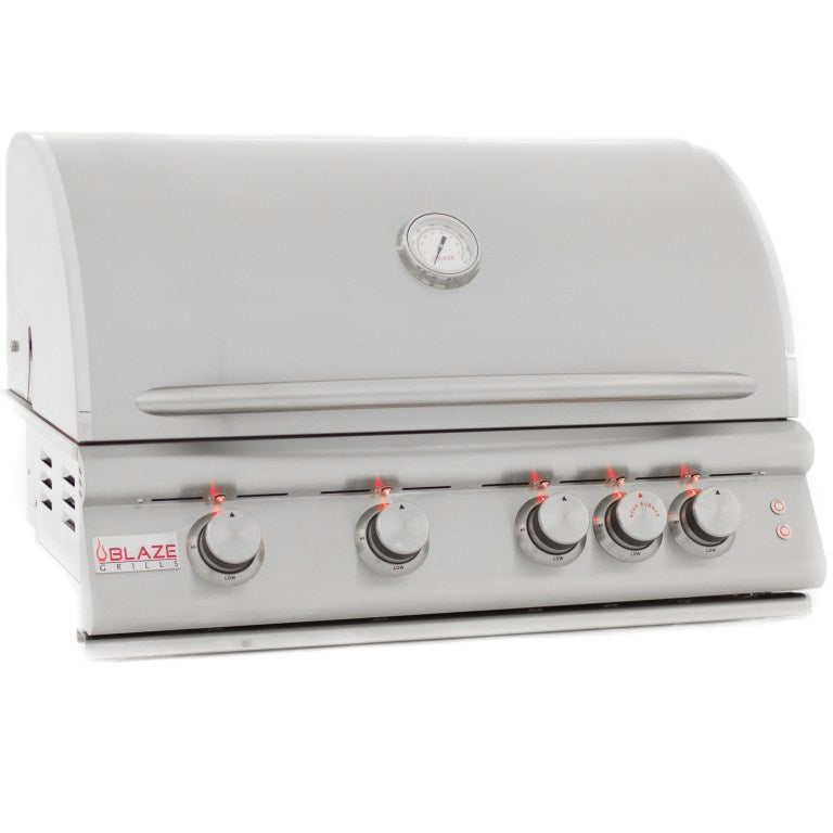 Blaze 32-Inch 4-Burner LTE Gas Grill, 66,000 BTUs, Rear Infrared Burner BLZ-4LTE2-LP