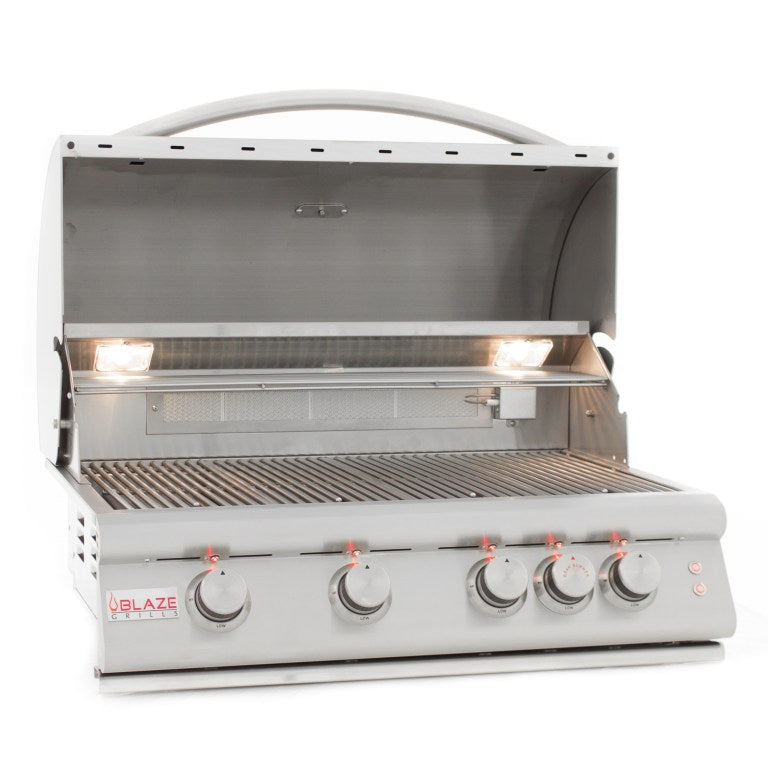 Blaze 32-Inch 4-Burner LTE Gas Grill, 66,000 BTUs, Rear Infrared Burner BLZ-4LTE2-LP