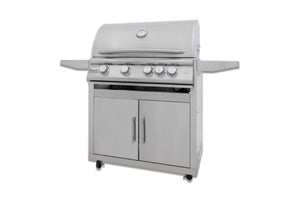 Blaze Premium LTE+ 32-Inch 4-Burner Gas Grill BLZ-4LTE3MG-LP + BLZ-4-CART-SC