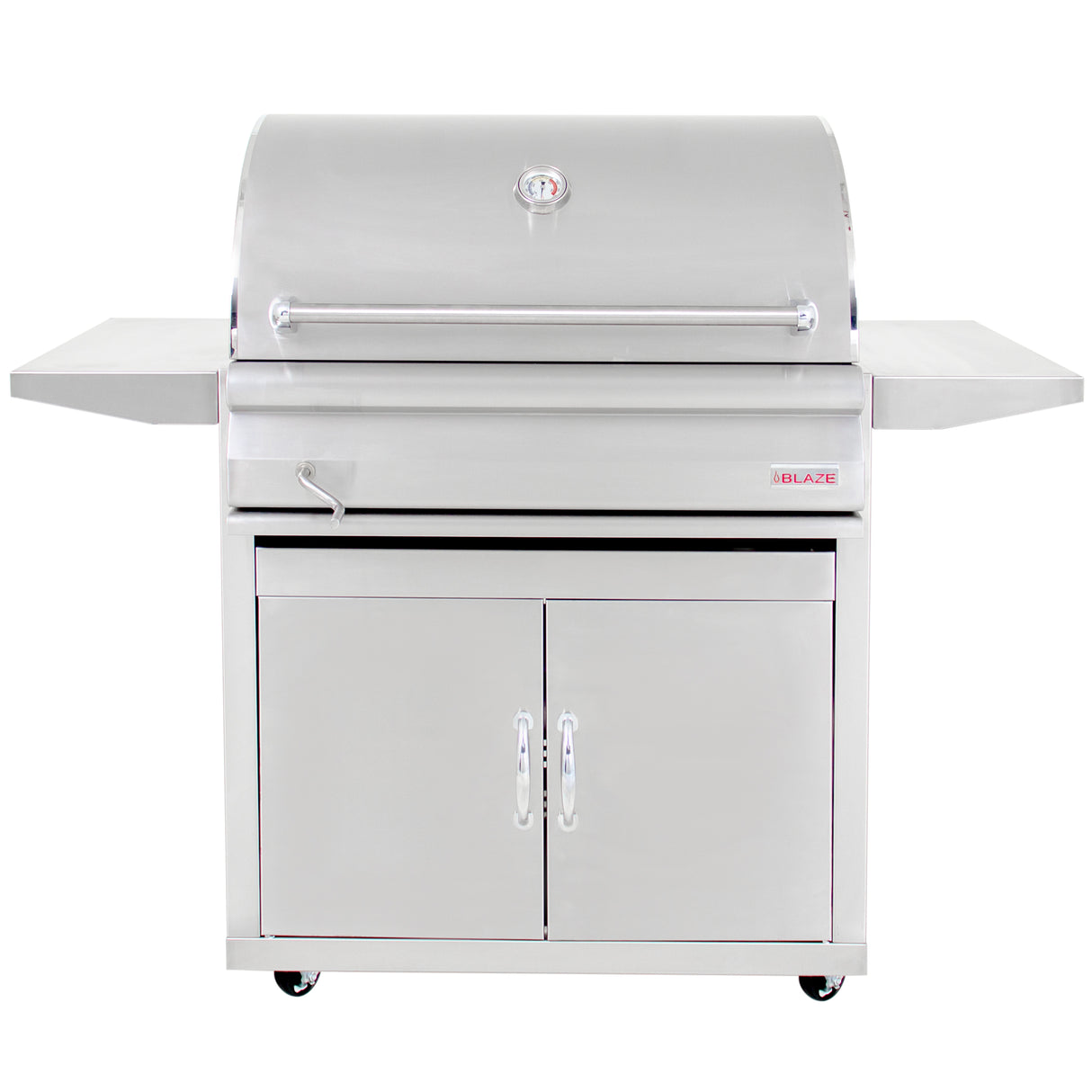 Blaze 32-Inch Charcoal Grill, Built-In, Stainless Steel - BLZ-4-CHAR BLZ-4-CHAR + BLZ-4-CART-SC