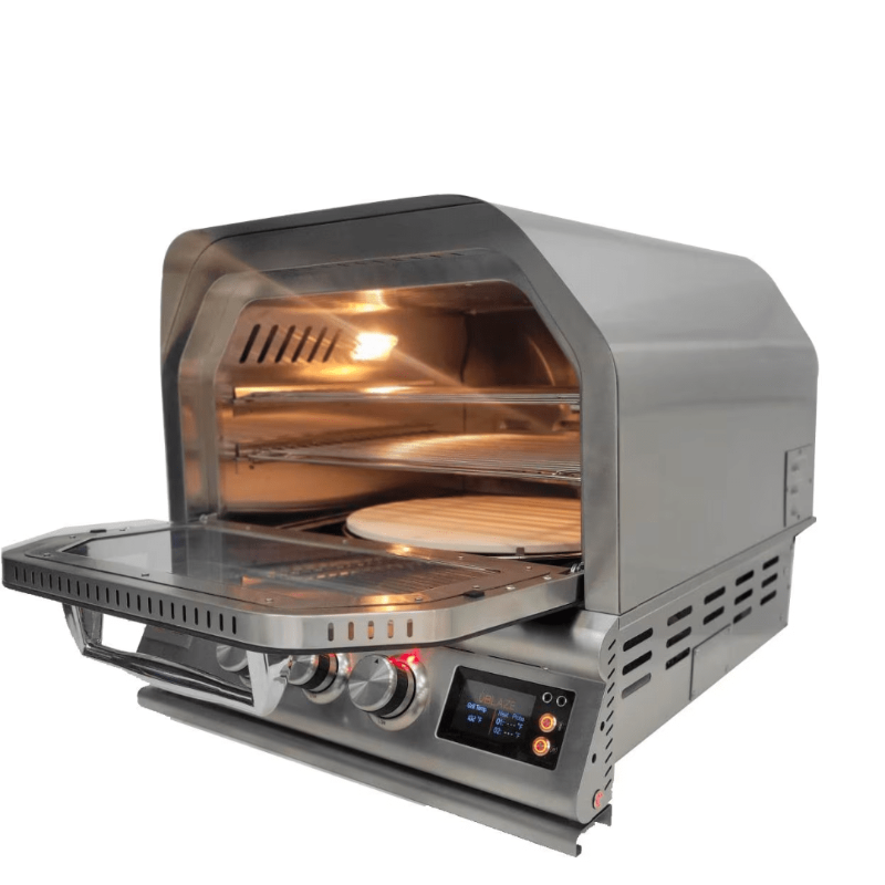 Blaze 26-Inch Gas Outdoor Pizza Oven w/Rotisserie BLZ-26-PZOVN-NG + BLZ-26-PZOVN-CART