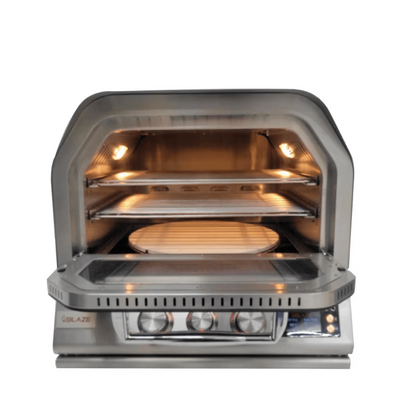 Blaze 26-Inch Gas Outdoor Pizza Oven w/Rotisserie BLZ-26-PZOVN-NG + BLZ-26-PZOVN-CART