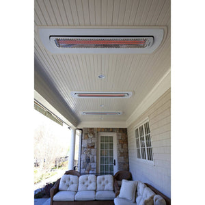 Bromic Heating Ceiling Recess Kit For Tungsten Electric Patio Heaters White on patio