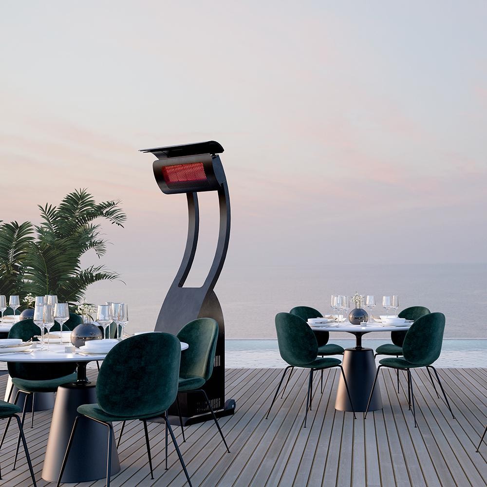 Bromic Tungsten Smart-Heat Portable Gas Patio Heater - Black - Lifestyle