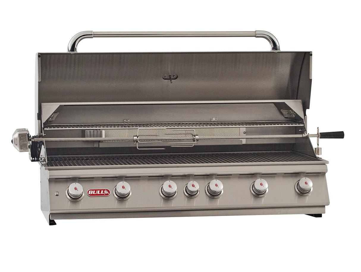 Bull Diablo 46-Inch 6-Burner Built-In Gas Grill with Infrared Rotisserie - 62649