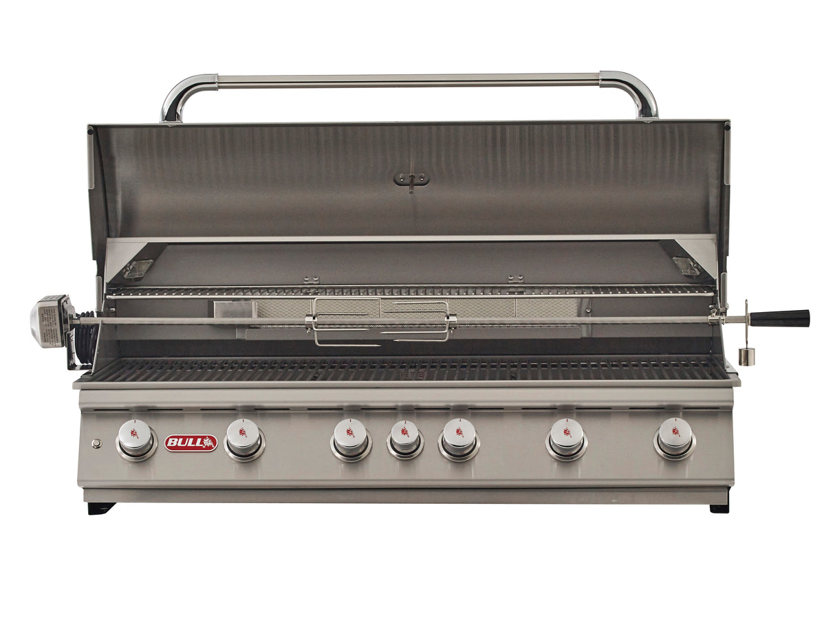 Bull Diablo 46-Inch 6-Burner Built-In Gas Grill with Infrared Rotisserie - 62649