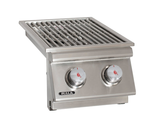 Bull Built-In Gas Double Side Burner w/Stainless Steel Lid - 30009