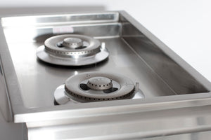 Bull Built-In Gas Double Side Burner w/Stainless Steel Lid - 30009