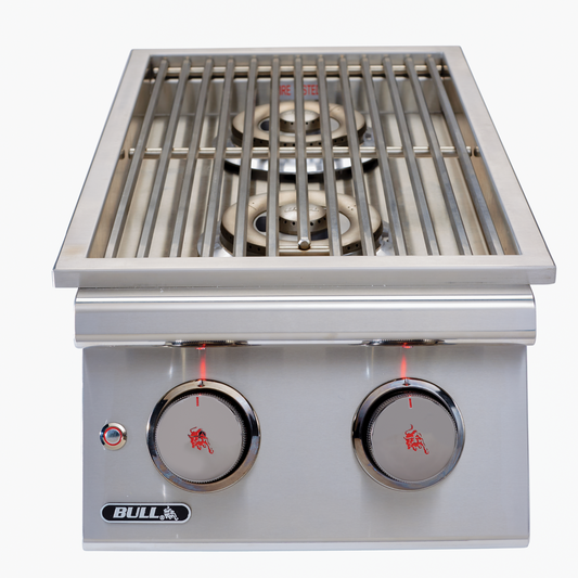 Bull Elite Double Side Burner - 304 Stainless Steel - 40009