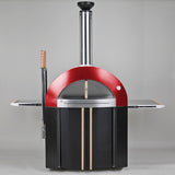 Forno Venetzia Bellagio 300 44-Inch Outdoor Wood-Fired Pizza Oven - Red