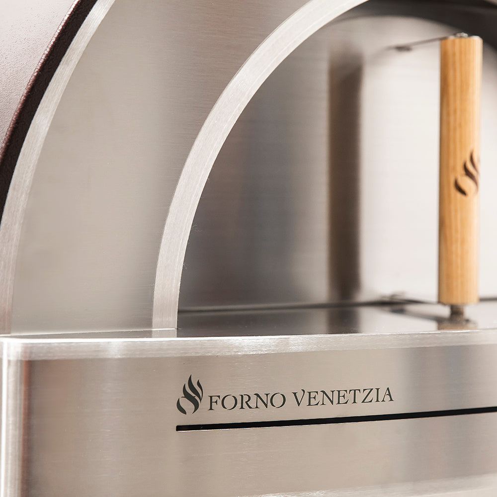 Forno Venetzia Pronto 200 33-Inch Countertop Outdoor Wood-Fired Pizza Oven - Door

