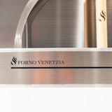 Forno Venetzia Pronto 200 33-Inch Countertop Outdoor Wood-Fired Pizza Oven - Door - Front Angle
