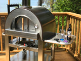 Forno Venetzia Pronto 500 33-Inch Freestanding Outdoor Wood-Fired Pizza Oven - Copper - FVP500C - LifeStyle View in Use