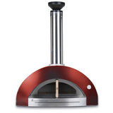Forno Venetzia Bellagio 200 Pizza Oven - Red - Front View - FlameOutdoors

