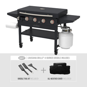 Louisiana Grills Founders Series 4-Burner Gas Griddle - 41099 - Whats Included