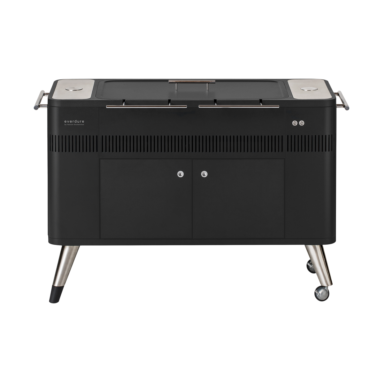 Everdure HUB™ 54-Inch Charcoal Grill with Rotisserie & Electronic Ignition, Matte Black HBCE2BBUS