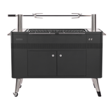 Everdure HUB™ 54-Inch Charcoal Grill with Rotisserie & Electronic Ignition, Matte Black HBCE2BBUS