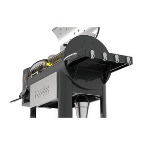 Louisiana Grills Founders Legacy 1200 Pellet Grill Angled View From Bottom