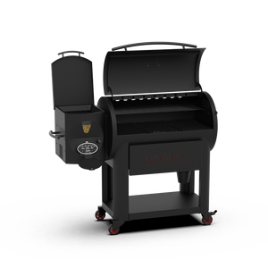 Louisiana Grills LG1200FP Founders Premier 1200 Pellet Grill - 10597 - Open Angled View