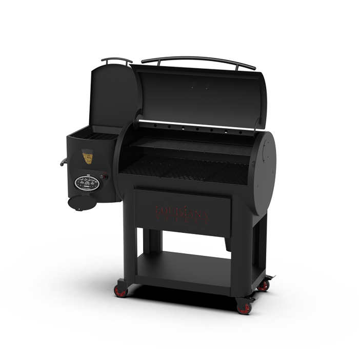 Louisiana Grills LG1200FP Founders Premier 1200 Pellet Grill - 10597 - Side Opened View