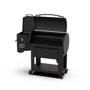 Louisiana Grills LG1200FP Founders Premier 1200 Pellet Grill - 10597 - Side Opened View