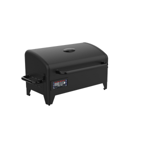 Louisiana Grills 300 Black Label Portable Wood Pellet Grill - 10838 - Angled View