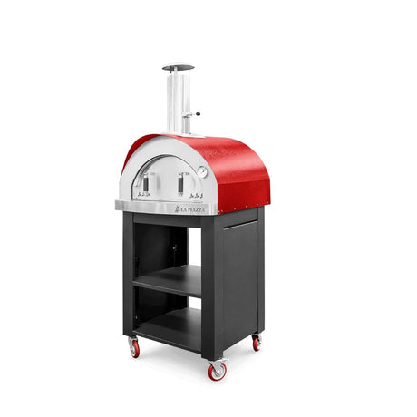 La Piazza Piccolo 33" Wood Fired Pizza Oven - Red