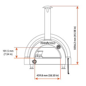 Pinnacolo L'Argilla Gas-Powered Thermal Clay Pizza Oven - PPO-8-08