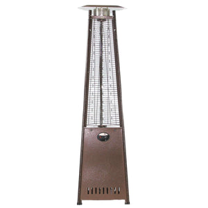 RADtec Allure Series Propane Pyramid Flame Patio Heater - Antique Bronze - PYR-ABP - Front View