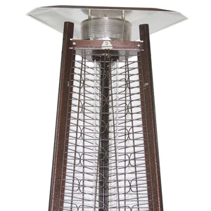 RADtec Allure Series Propane Pyramid Flame Patio Heater - Antique Bronze - PYR-ABP - Close-up View