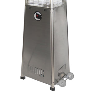 RADtec Allure Series Propane Pyramid Flame Patio Heater - Stainless Steel - PYR-SSP - Bottom View