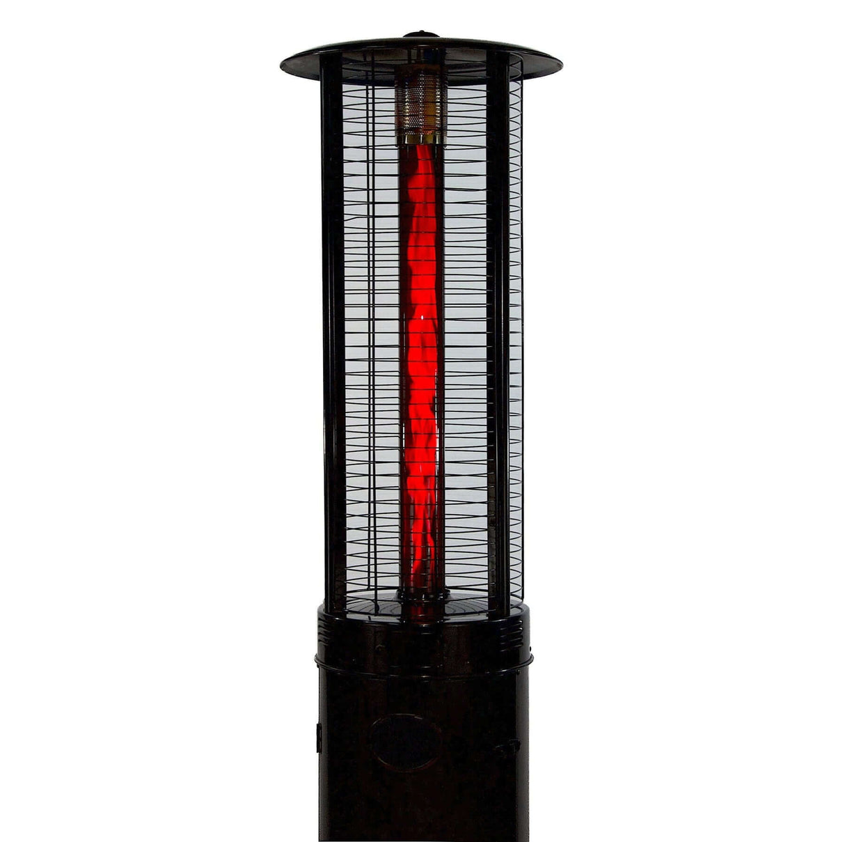 RADtec 80-Inch Ellipse Flame Propane Patio Heater - Black - 80-LLP-PT-HTR