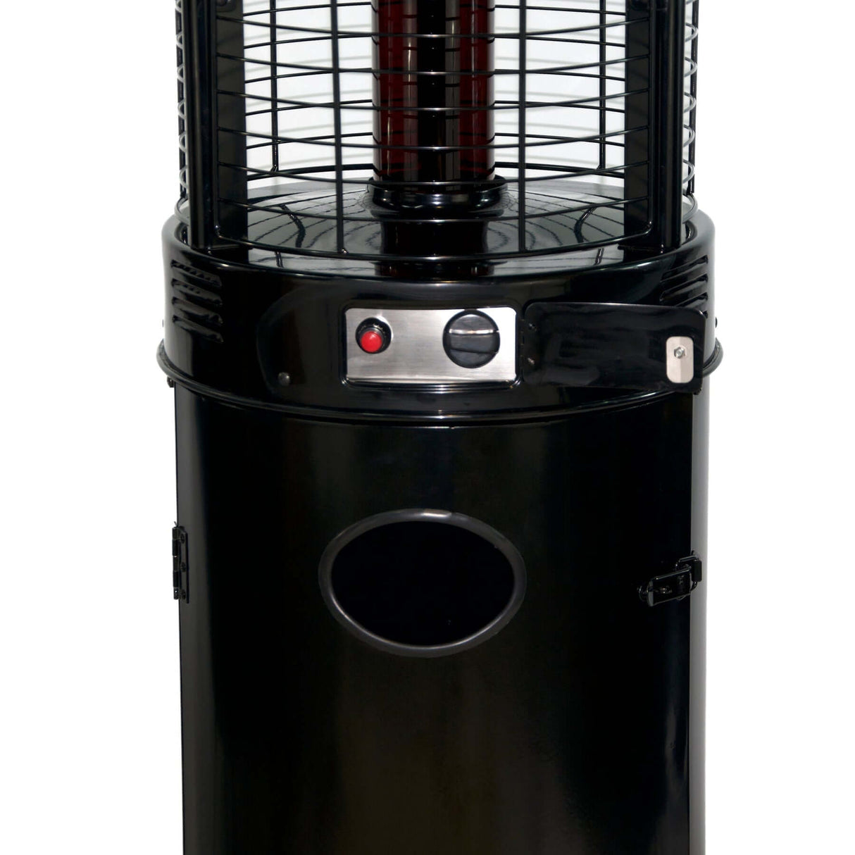 RADtec 80-Inch Ellipse Flame Propane Patio Heater - Black - 80-LLP-PT-HTR