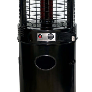 RADtec 80-Inch Ellipse Flame Propane Patio Heater - Black - 80-LLP-PT-HTR