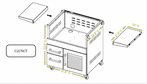 Coyote Grill Cart C2UNCT