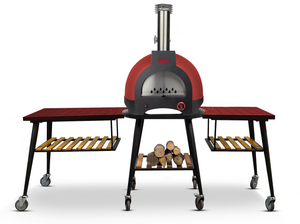 WPPO Infinity 50-Inch Hybrid Wood/Gas Pizza Oven - Dual Fuel - WKI50-RR