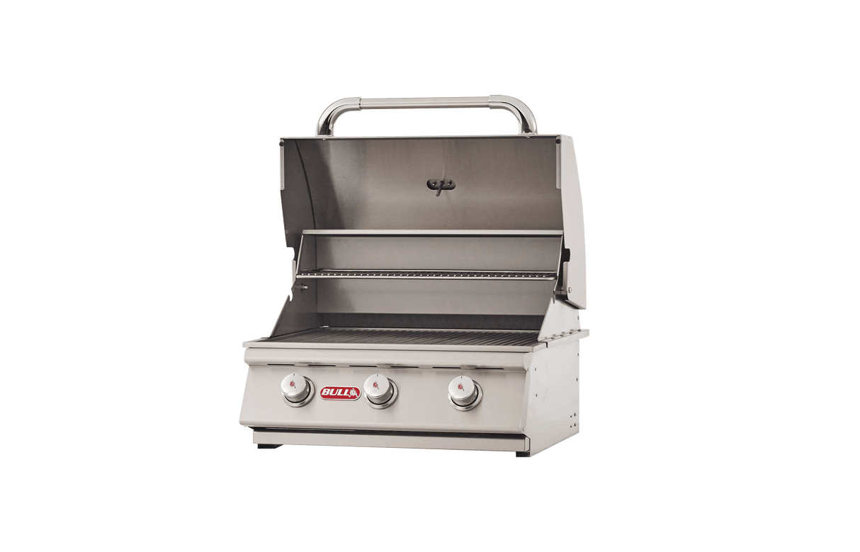 Steer 3 Burner Grill, Bull Grills - Stainless Steel, 60,000 BTU, 900 Sq. In. Cooking Area - 69009