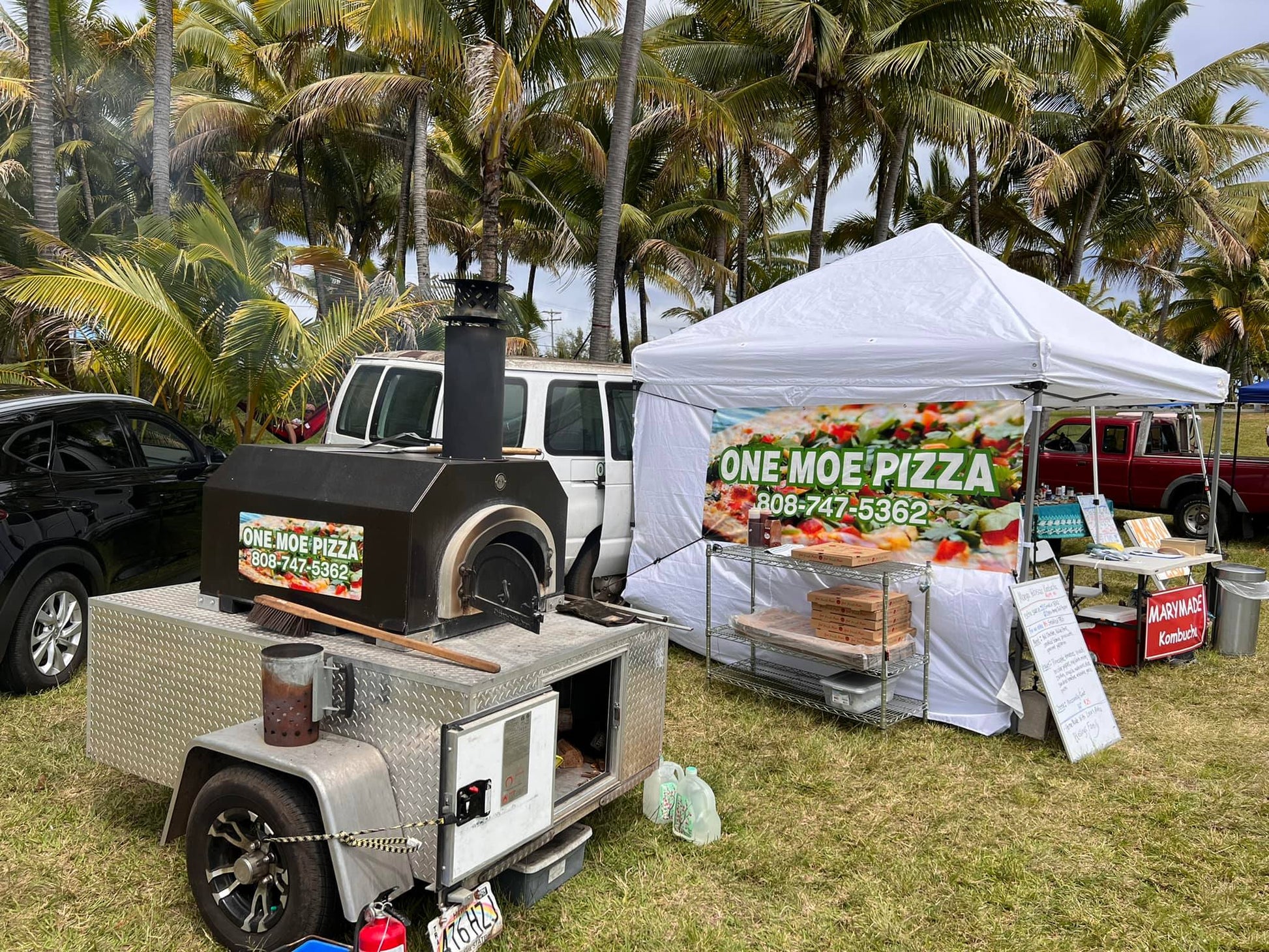 CBO-750 Tailgater Wood Fired Mobile Pizza Oven - At a beach