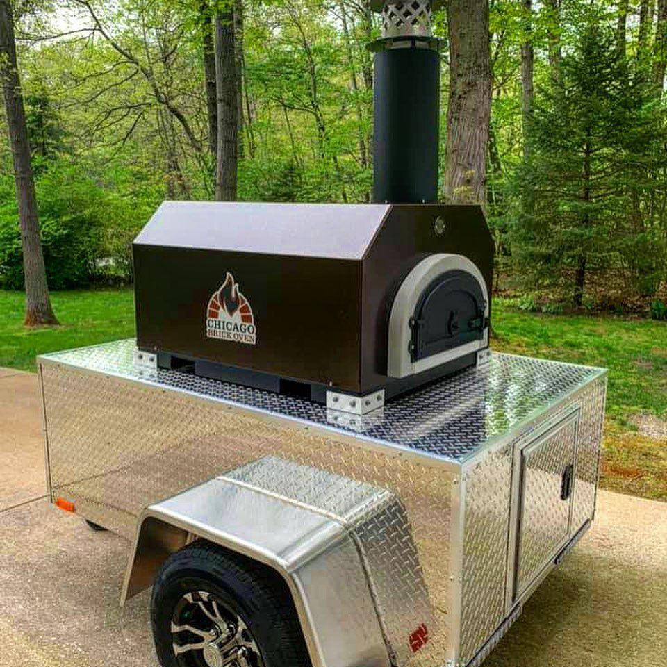 CBO-750 Tailgater Wood Fired Mobile Pizza Oven - Copper - Lifestyle 