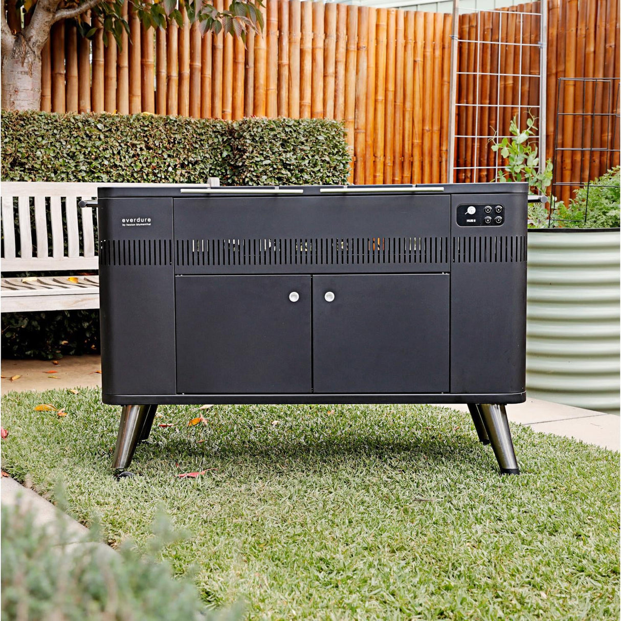 HUB II 54-Inch Charcoal Grill Everdure by Heston HBCE3BUS