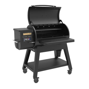 Louisiana Grills - 10639 - LG1000BL Black Label Series Pellet Grill - Angled Left Open