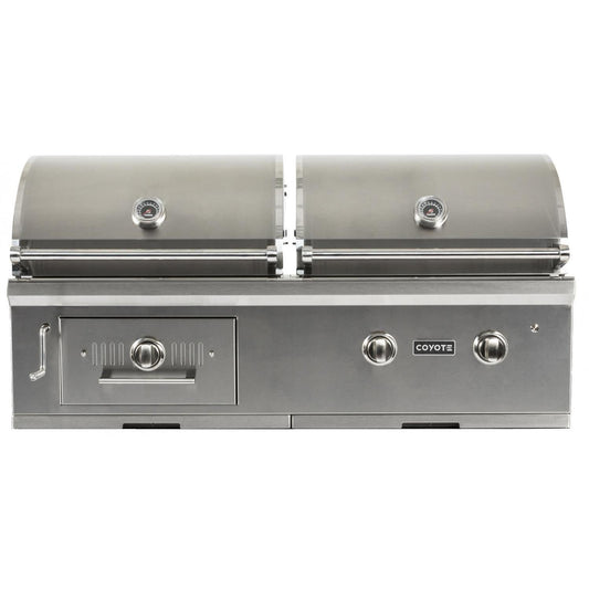 Coyote 50-Inch Hybrid Gas & Charcoal Grill