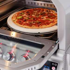 Blaze 26-Inch Gas Outdoor Pizza Oven w/Rotisserie BLZ-26-PZOVN-NG + BLZ-26-PZOVN-CART