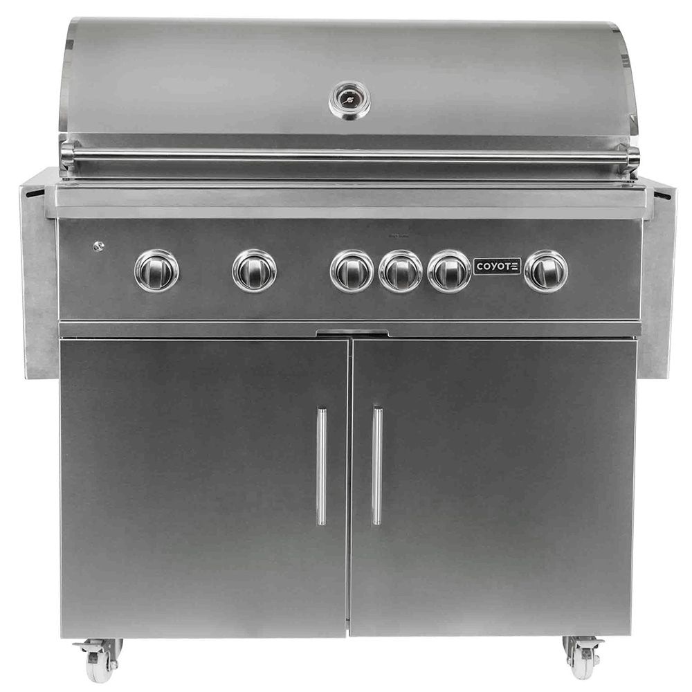 Coyote 42 Inch S-Series 4-Burner Gas Grill C2SL42NG + C1S42CT